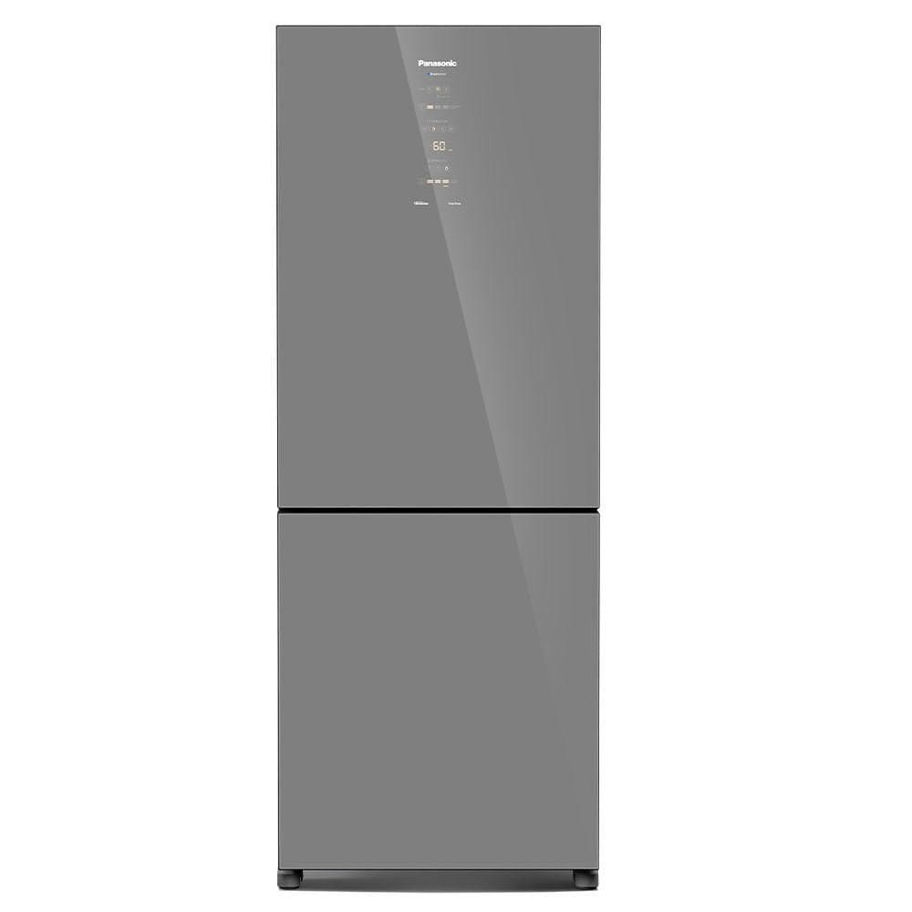 Refrigerador Bottom Freezer Panasonic Inverter de 02 Portas Frost Free com 465 Litros Diamond Glass - NR-BB65GV7M