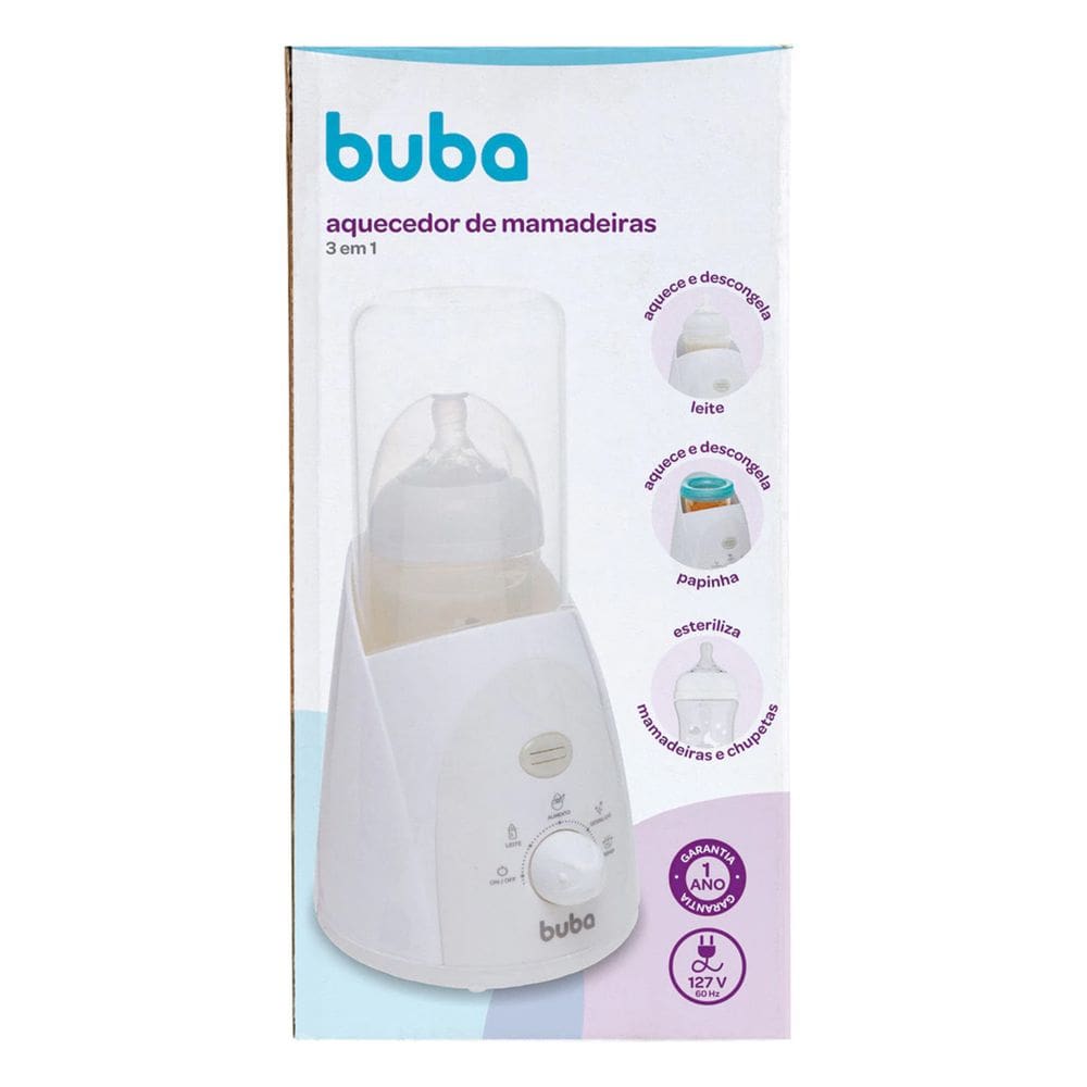 Aquecedor de Mamadeiras Buba Aquece, Esteriliza e Congela