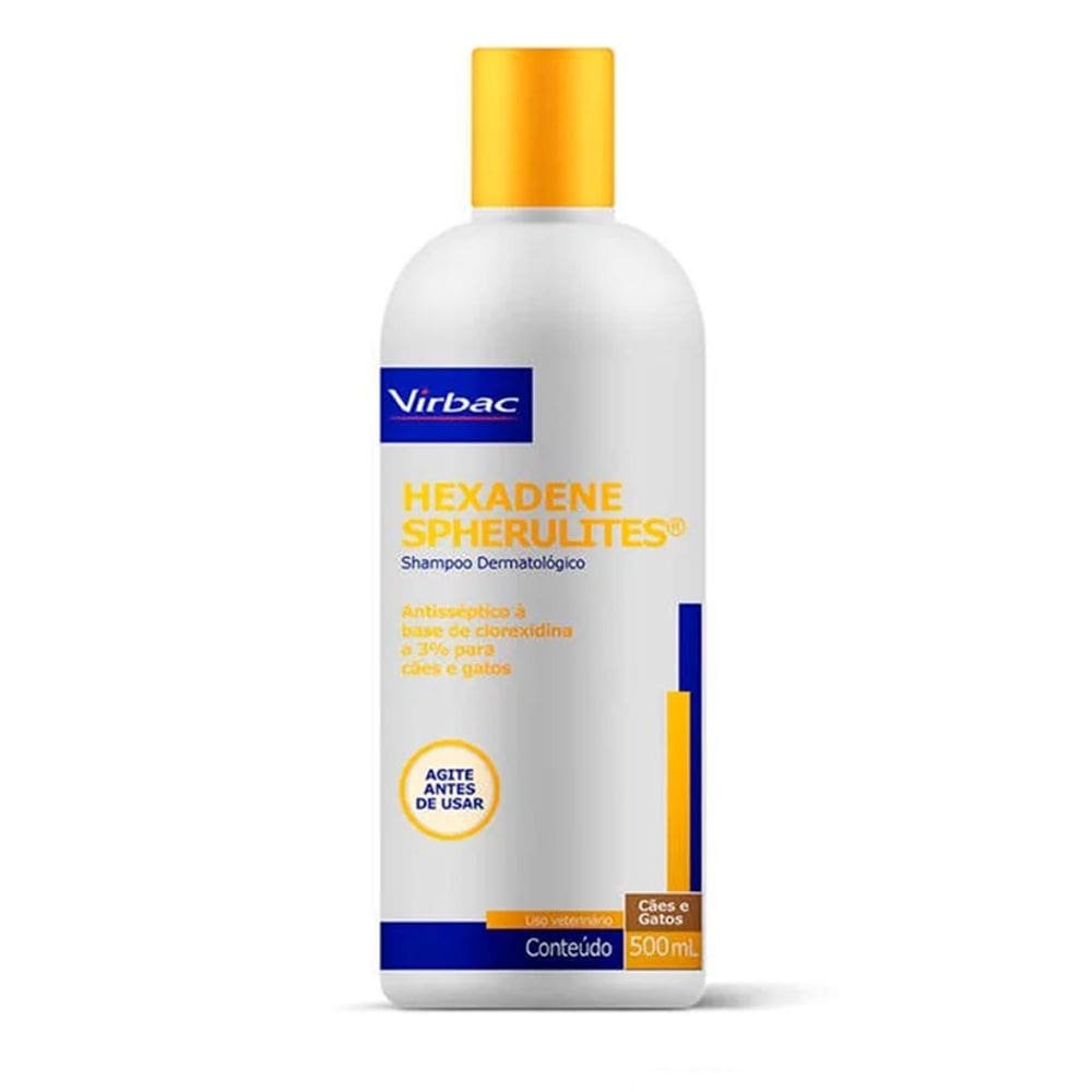 Shampoo Virbac Hexadene Spherulites para Cães e Gatos 500ml