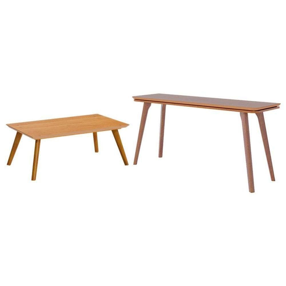 Aparador Para Sala Zuri Com Mesa De Centro Classic Nature - Imcal