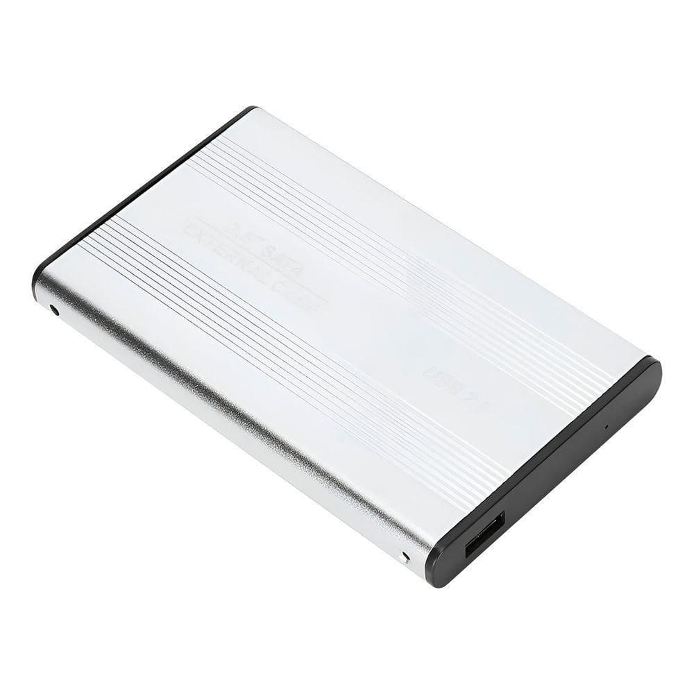 Case Hd Externo Usb 3.0 Sata 2.5 Notebook Armazenamento cinza