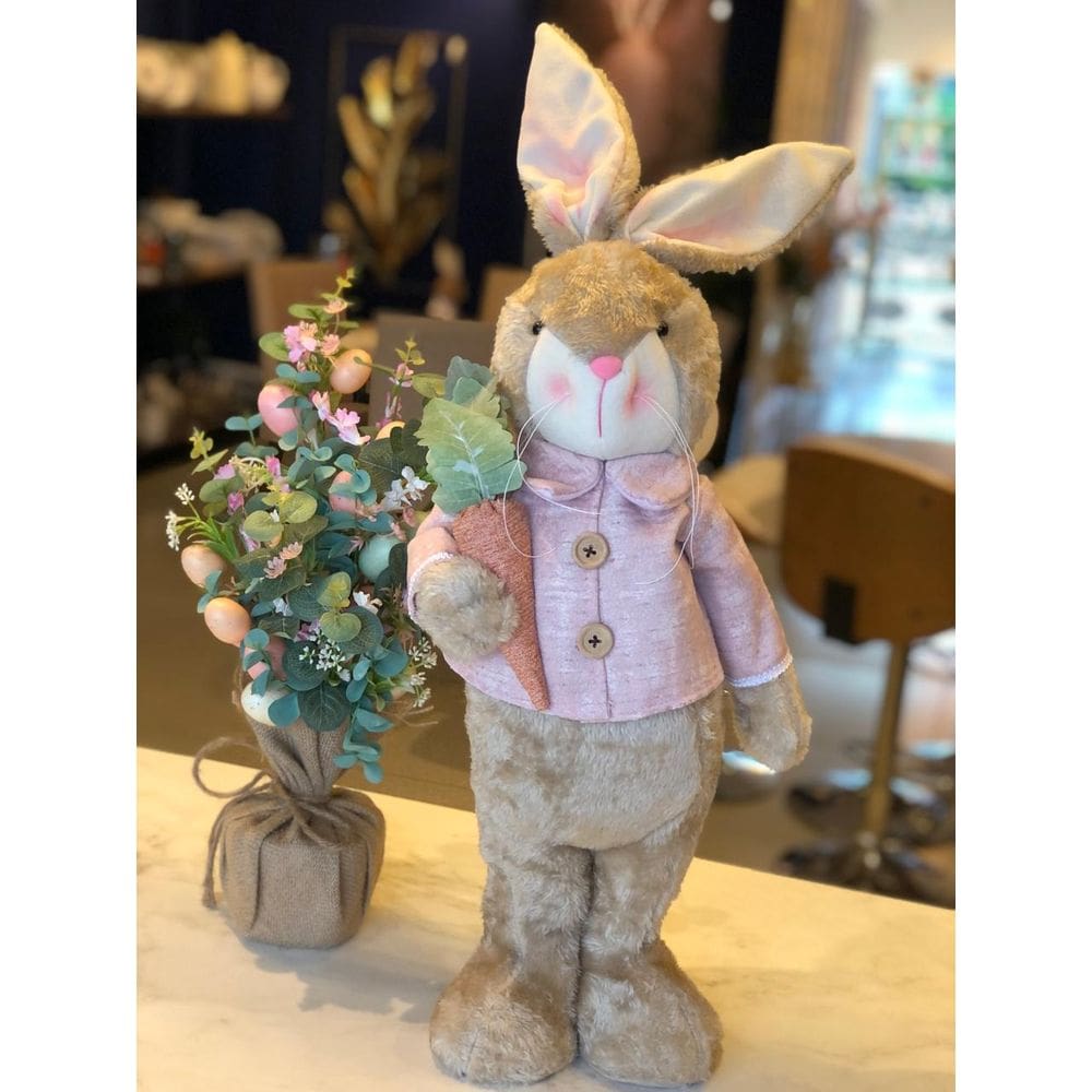 UNIDADE COELHA DECORATIVA (ROSA) 75X25X15cm (FLORARTE)