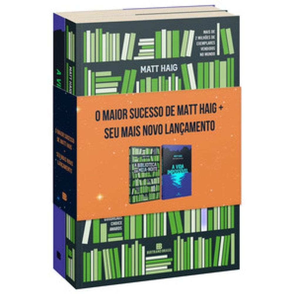 Kit A biblioteca da meia-noite + Vida impossível