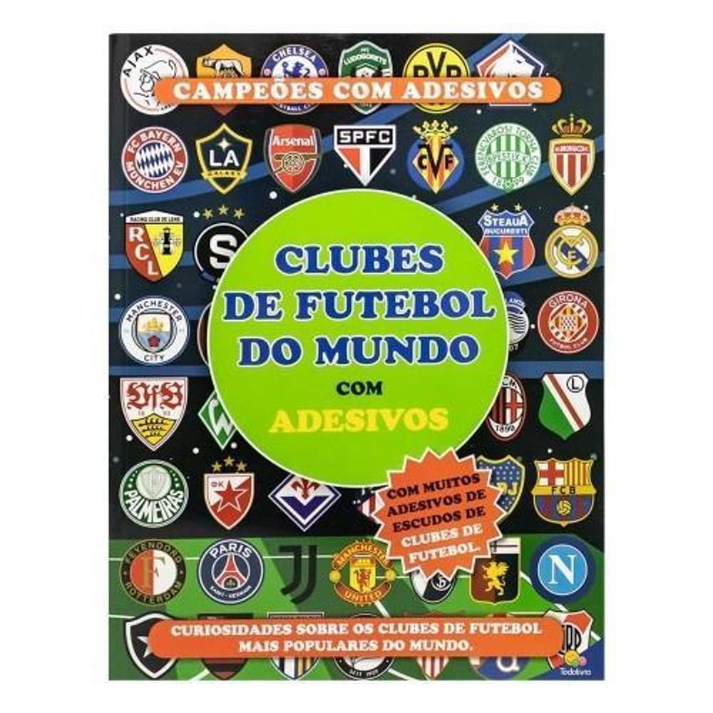 Livro Campeões Com Adesivos: Clubes De Futebol Do Mundo