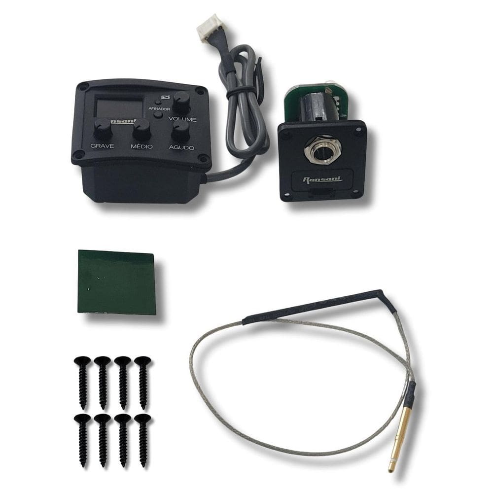 Equalizador Ukulele Cavaco Com 3 Bandas E Afinador Ronsani