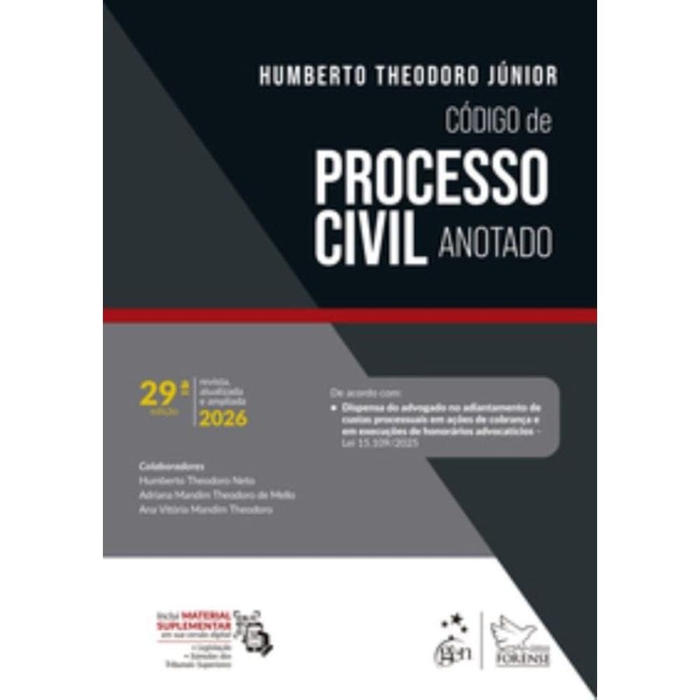 Codigo de Processo Civil Anotado - 29ª Edicao 2026