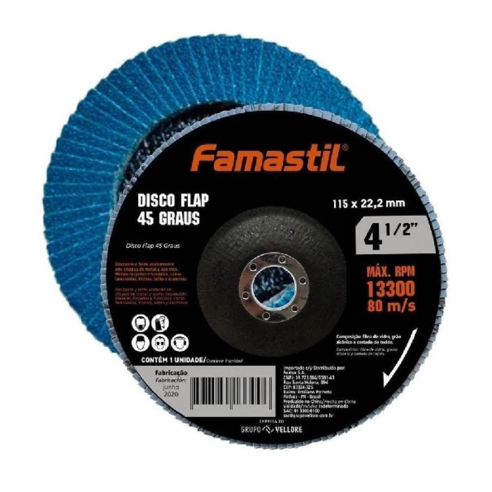 Disco Flap 45° Famastil 4.5 120g