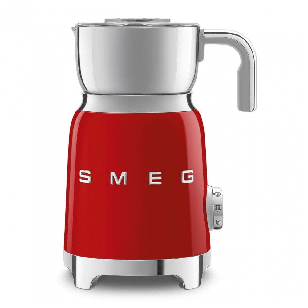 Espumador de Leite SMEG Retro 50s Style com 2 Discos, 6 Programas Pré-configurados, Espumação Quente ou Fria e Aquecimento por Indução