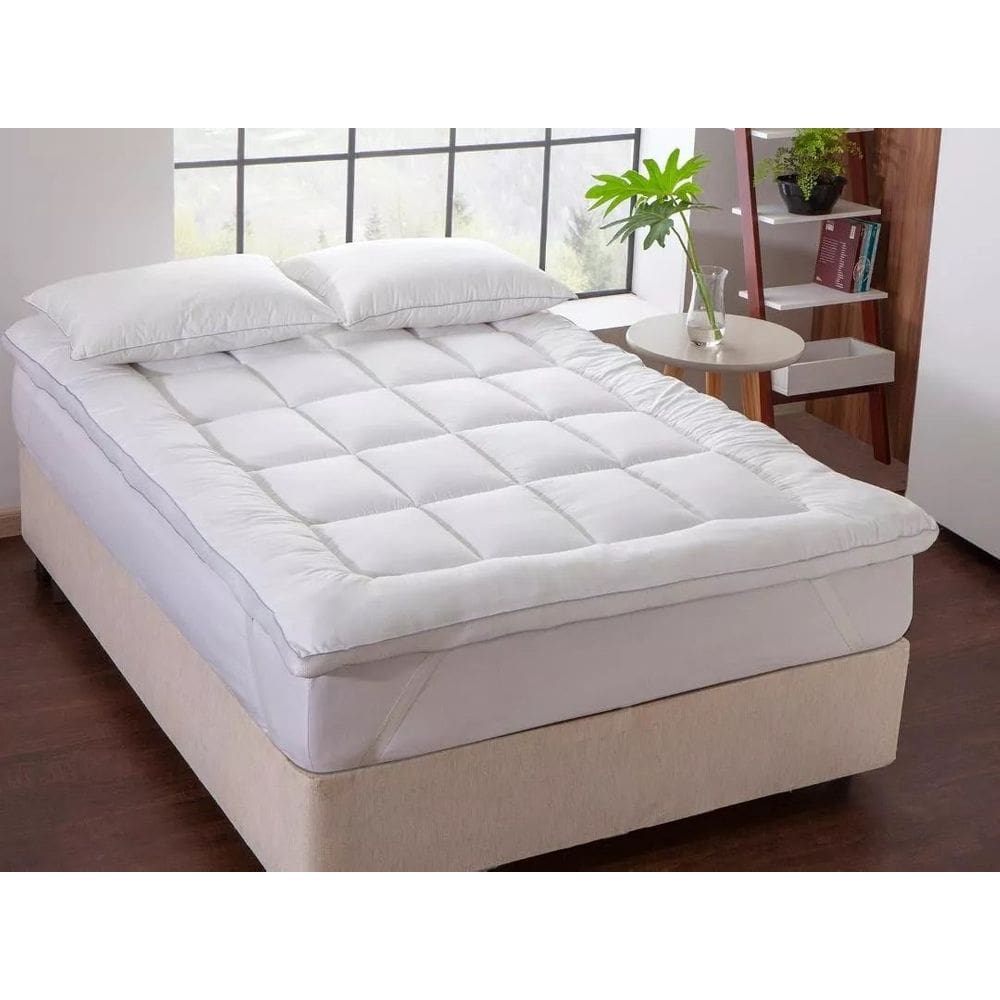 Pillow Top Extra Macio Antialérgico com Elástico Branco – Jolitex - King