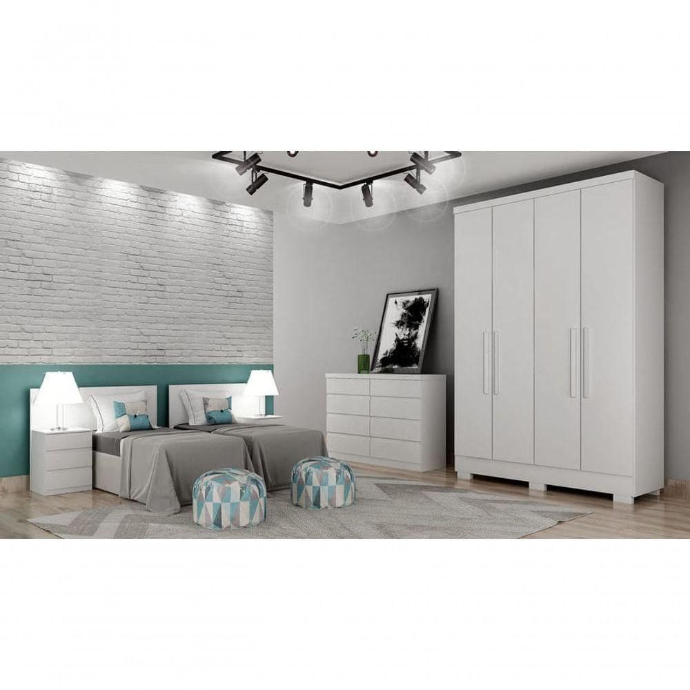 Guarda Roupa Solteiro - Veneza - Branco - Horizonte