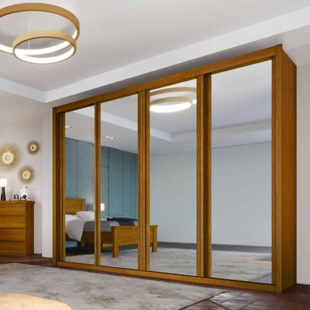 Guarda Roupa Casal Espelhado 6 Gavetas - Palladio Ruby - Móveis Bettio