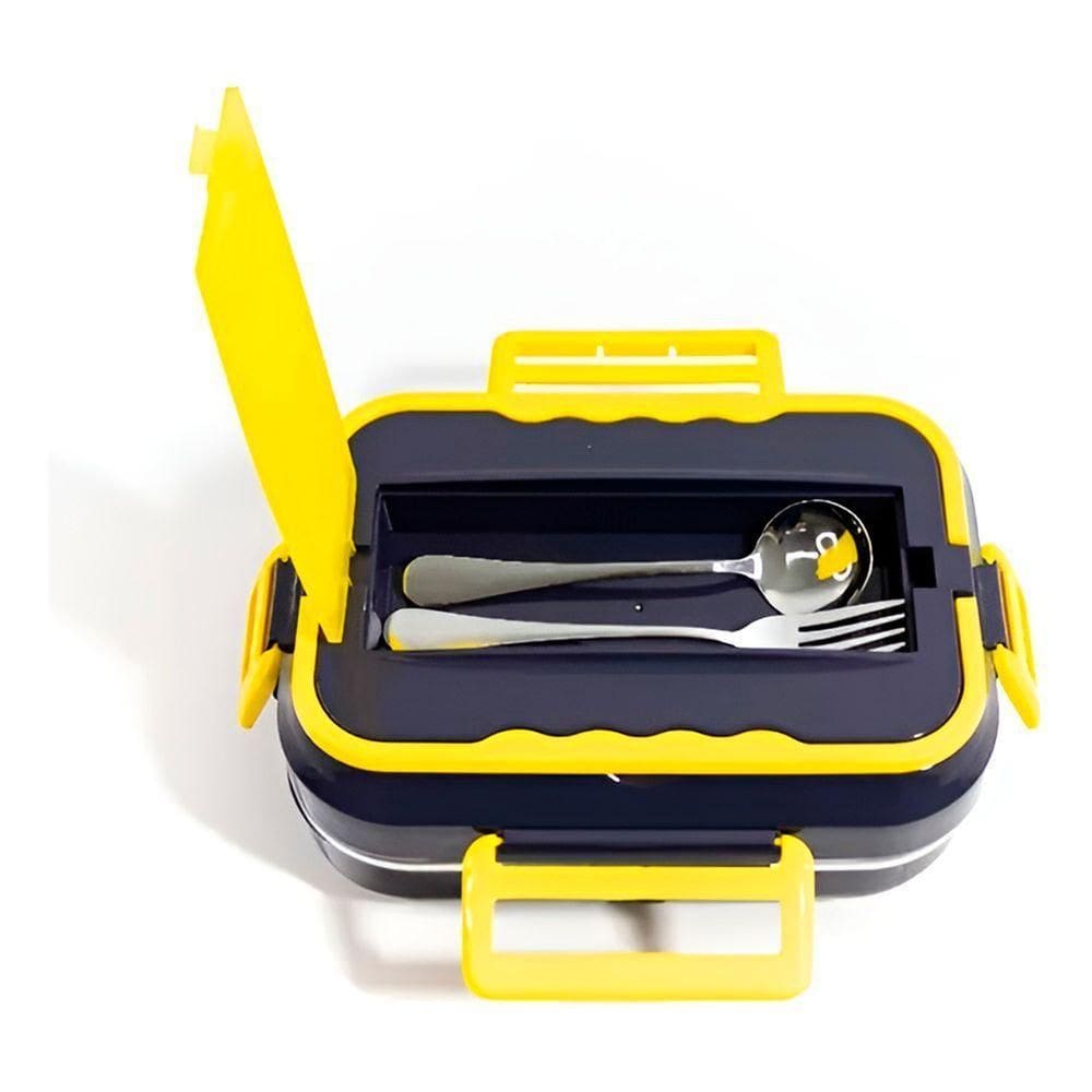 Marmita Térmica Elétrica Para Carro E Tomada Bivolt Portátil - Ideal Para Casa, Trabalho E Viagens