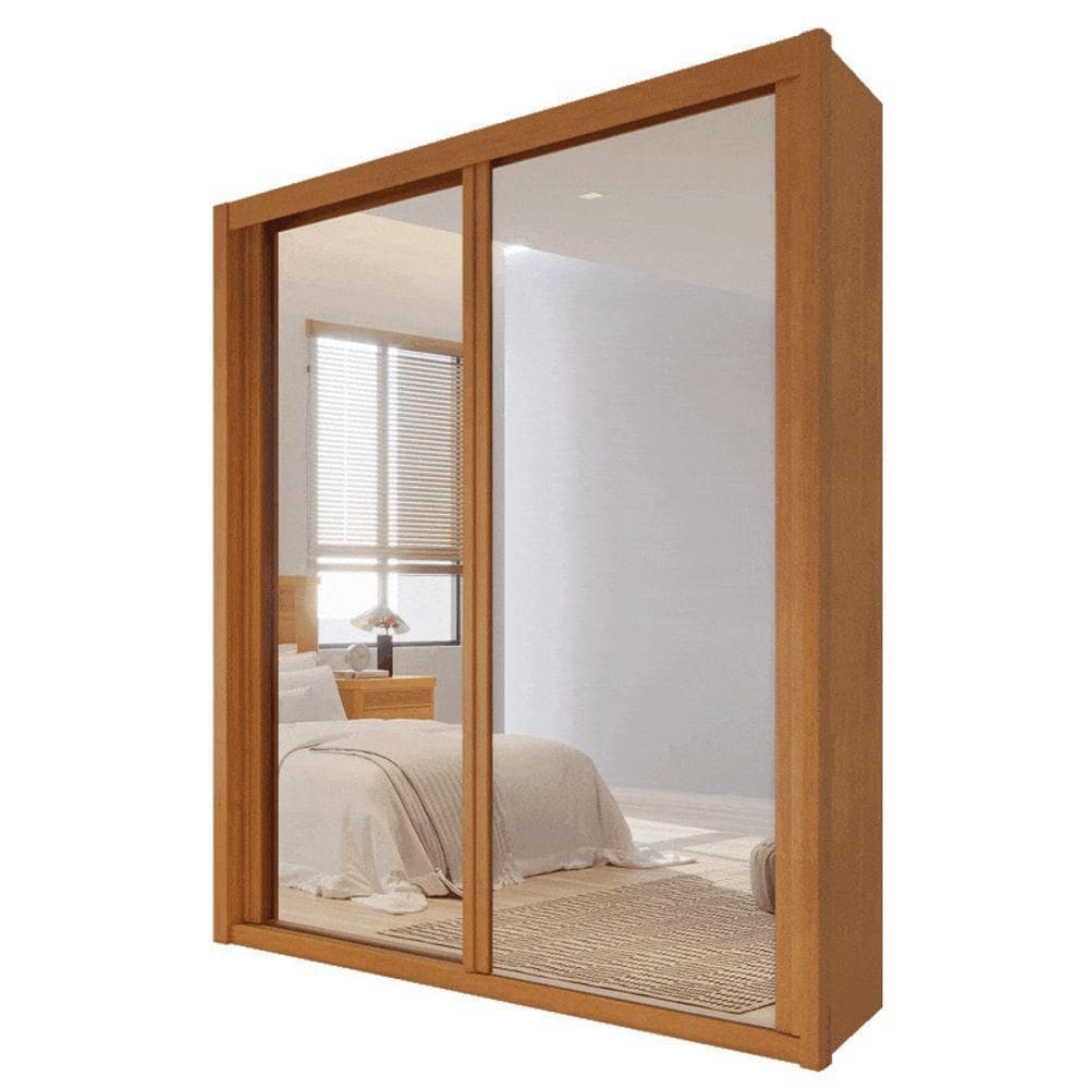 Guarda Roupa Espelhado 2 Portas 3 Gavetas - Pietro - Bettio