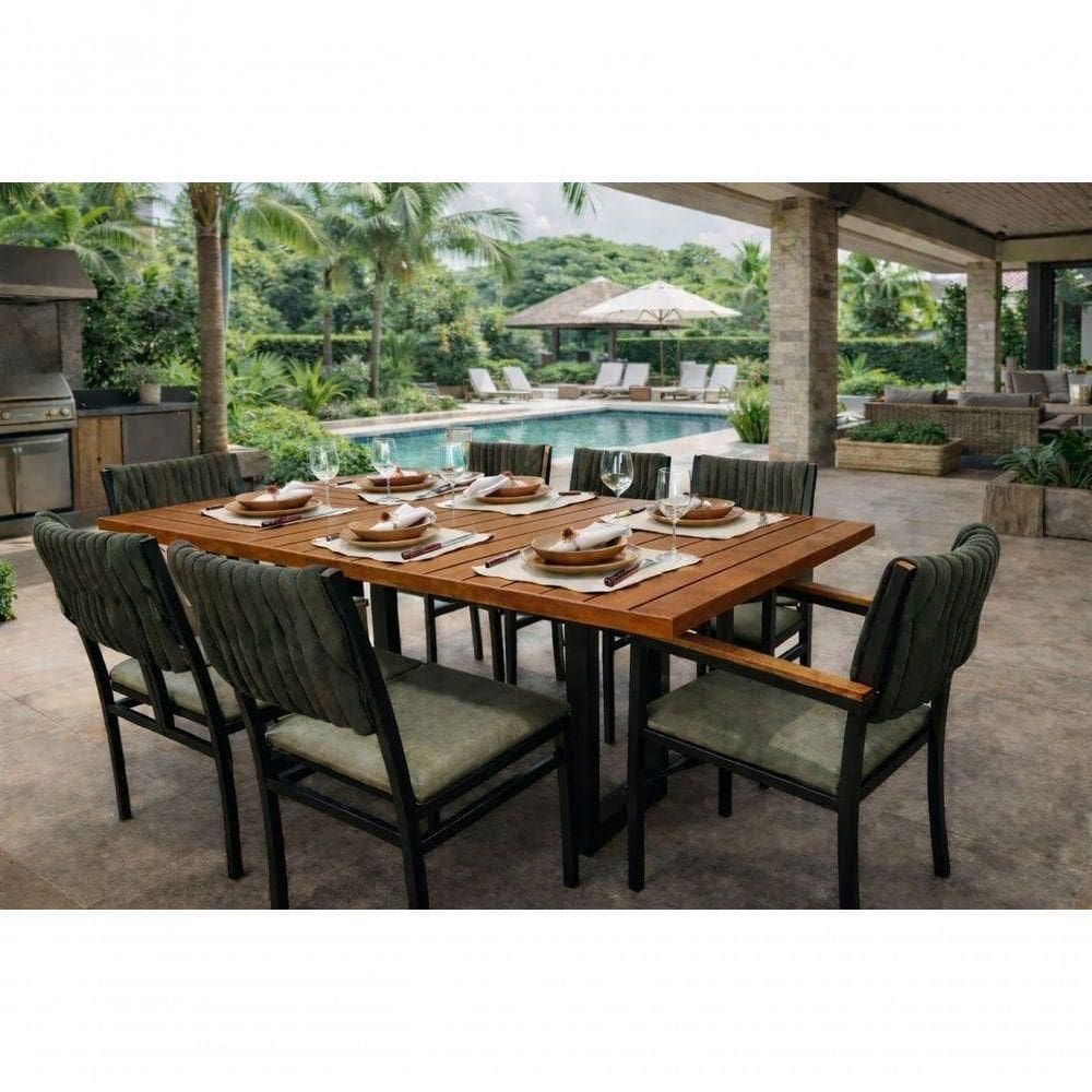 Conjunto Externo Náutica 8 Cadeiras Elegance Solare-ripado