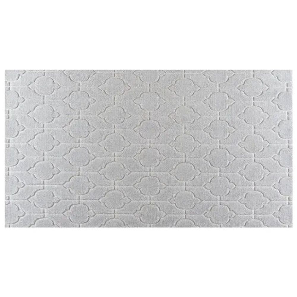 Tapete Passadeira Atlanta Antiderrapante 60x180cm Corttex - Geométrico 1 Prata