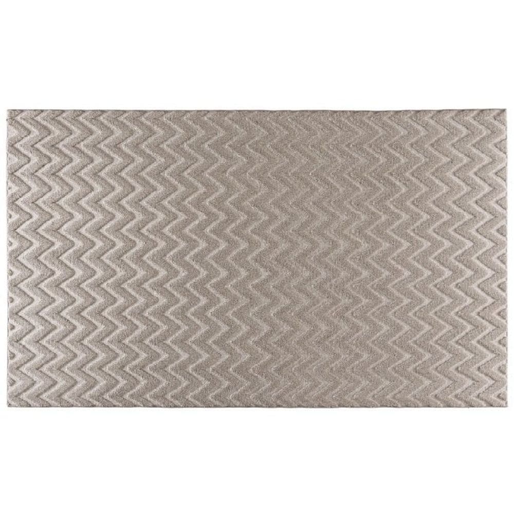 Tapete Passadeira Atlanta Antiderrapante 60x180cm Corttex - Listras Marrom Claro