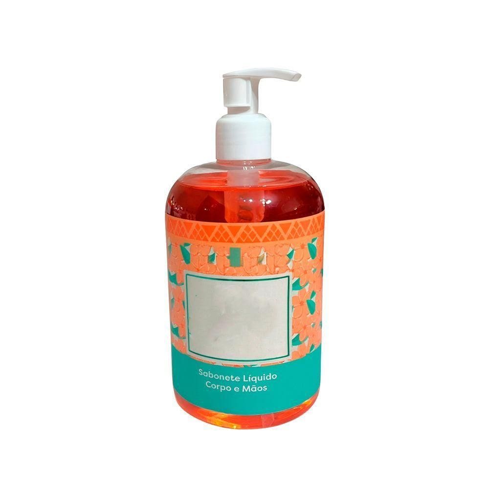 Sabonete Líquido Para Mãos E Corpo 500ml Com Aloe Vera Fragrância Tropical Pele Sensível