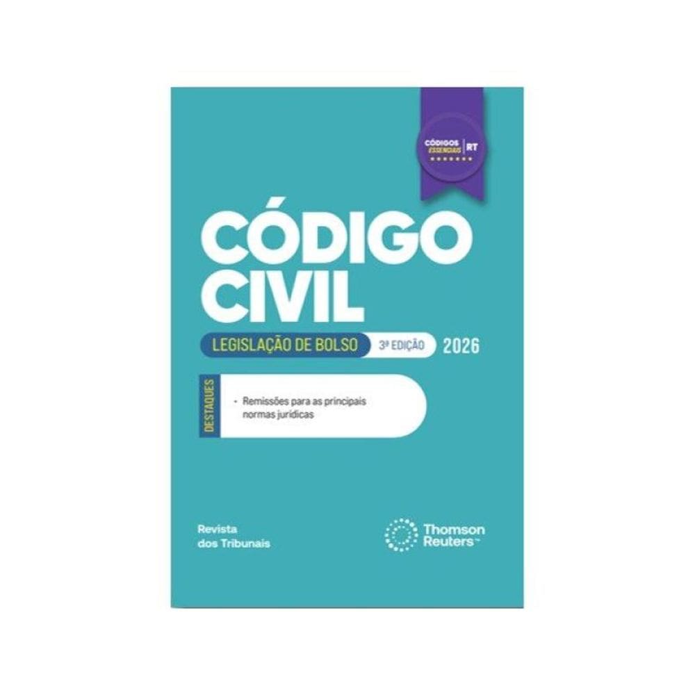 Código Civil - Códigos Essenciais - Legislação De Bolso - 2026
