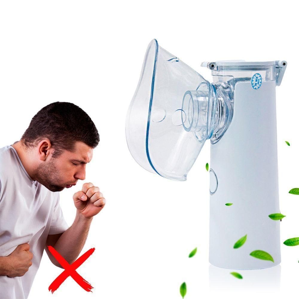 Máquina Nebulizador Inalador Portátil Silencioso Adulto E Infantil Usb Pilha