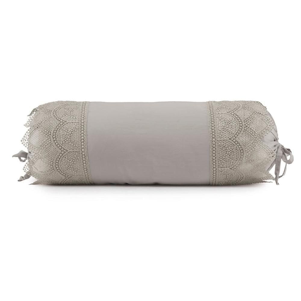 Capa Para Almofada Rolo Altenburg Bordados Em Cetim 300 Fios Ballerina 24cm X 54cm