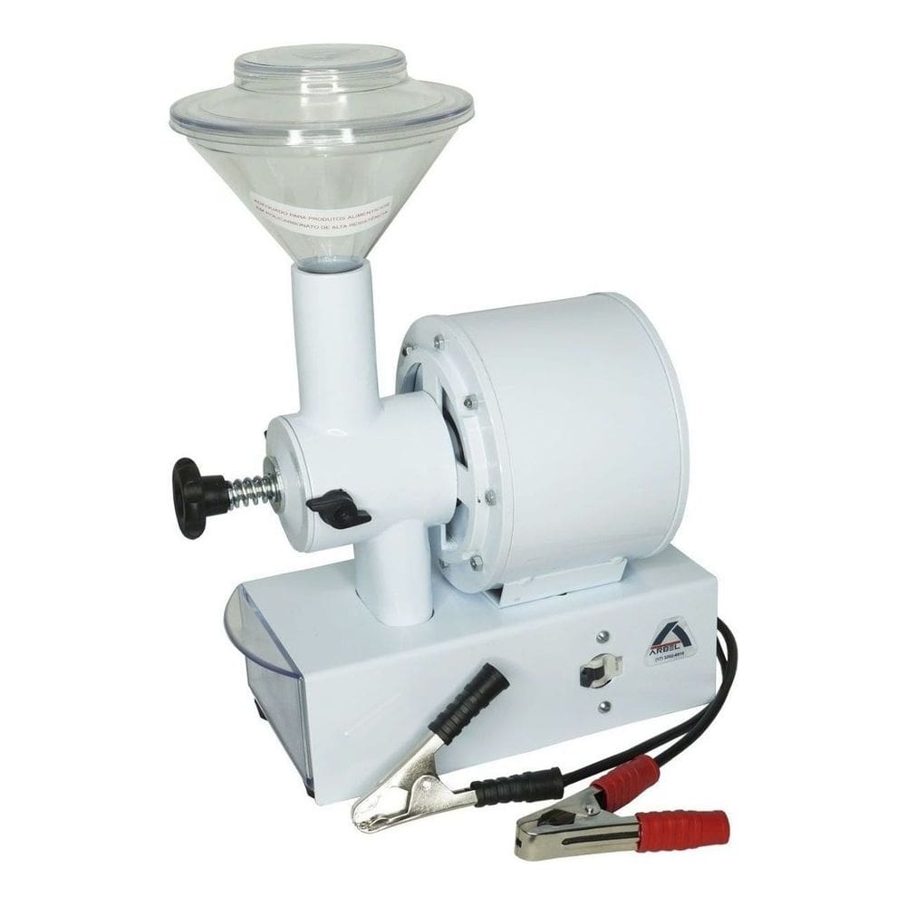 Moinho Moedor de Café Grãos Milho Pimenta Elétrico Alimentação 12V Bateria Arbel MCF 55
