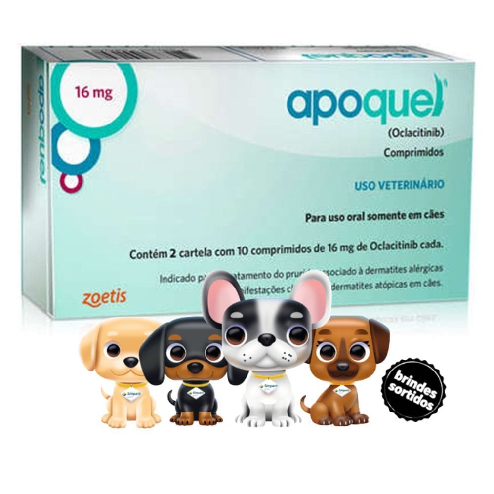 Apoquel 16mg Cães - Zoetis + Surpresa