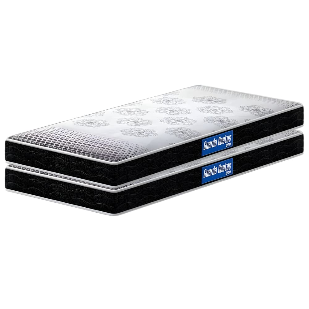 KIT com 2 Colchões Solteiro Espuma Probel Guarda Costas D20188x88cm