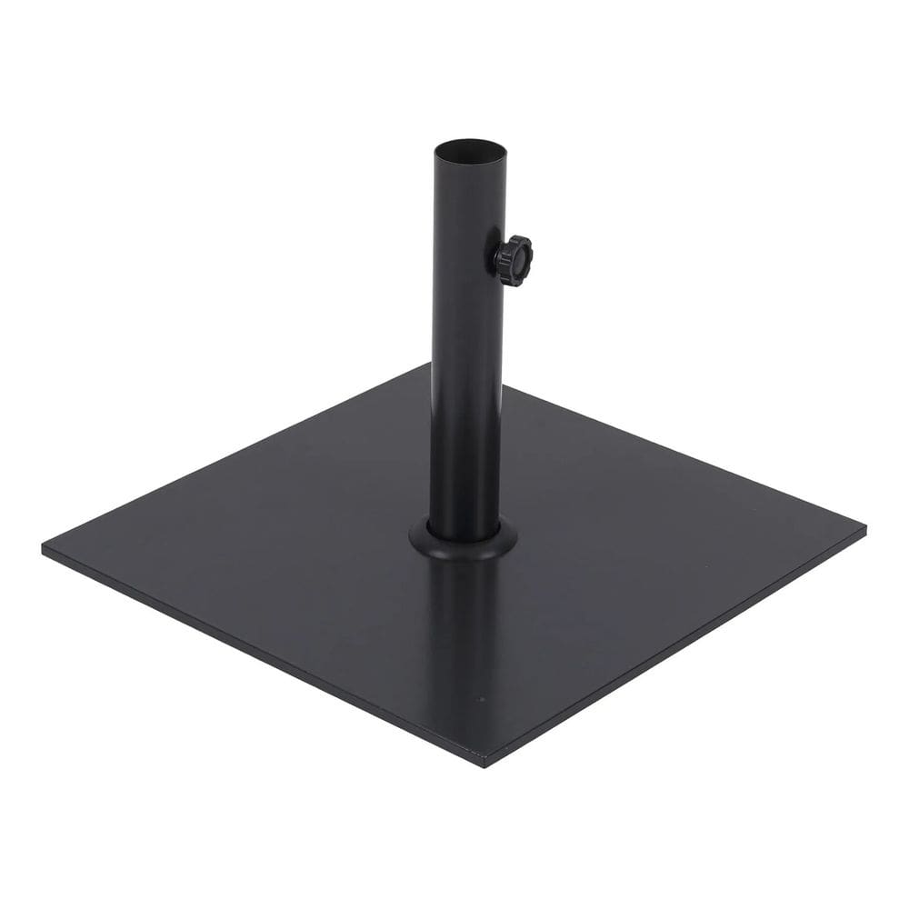 Base Para Ombrelone Aco Cinza Escuro 46x46cm - Premium