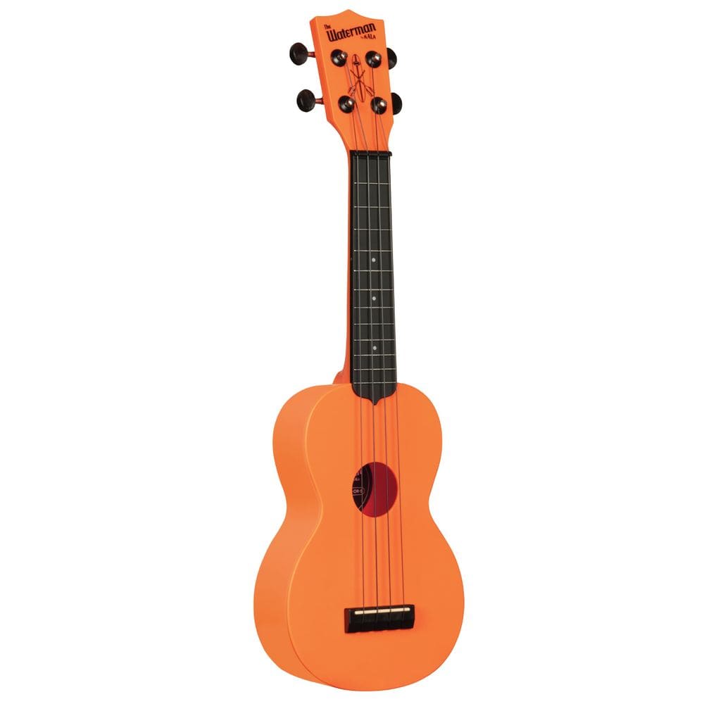 Ukulele Kala Waterman Soprano Sunset Orange em plástico reciclado