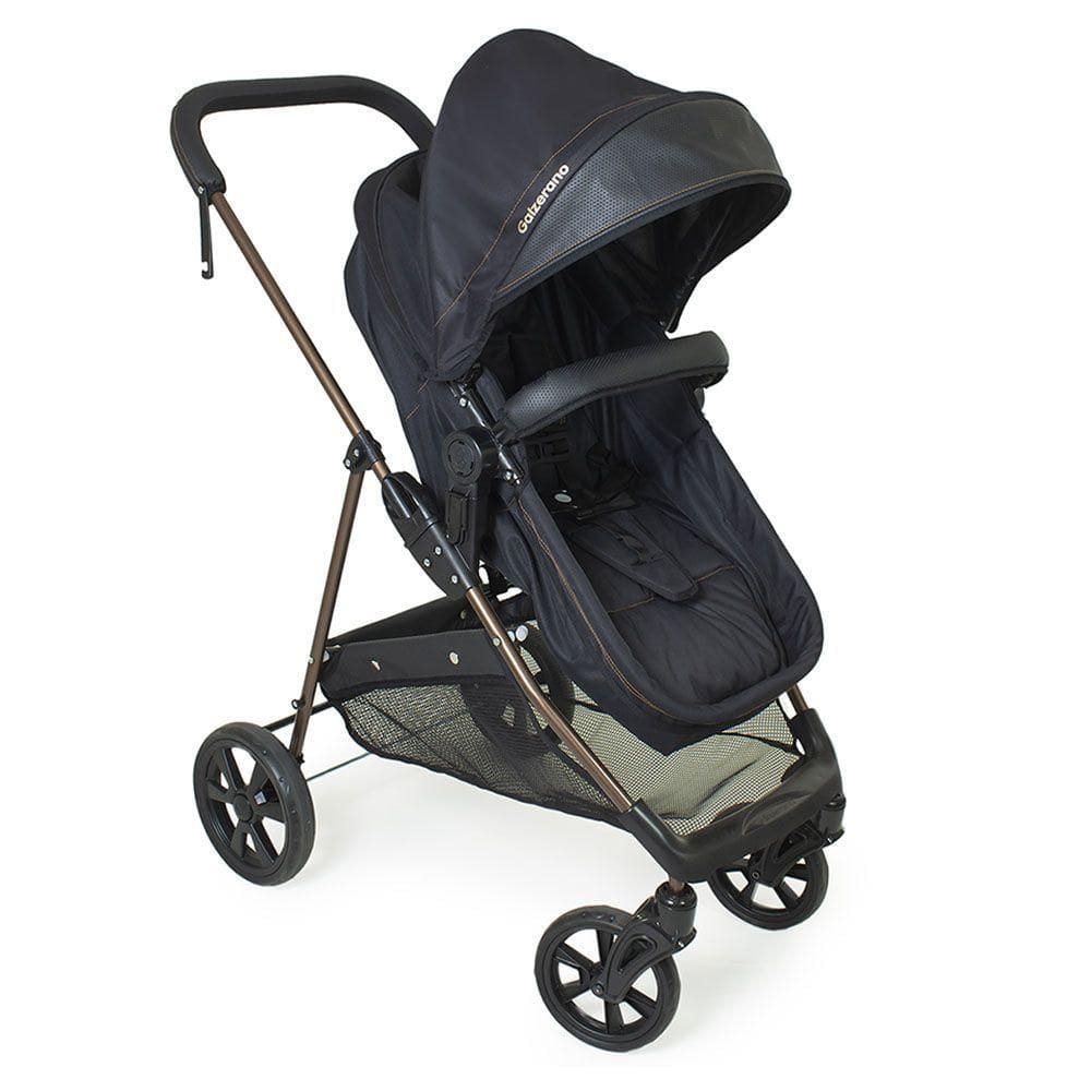 Carrinho De Bebê Galzerano Napoli 1448 De 0 Meses Até 22kg Preto E Cobre