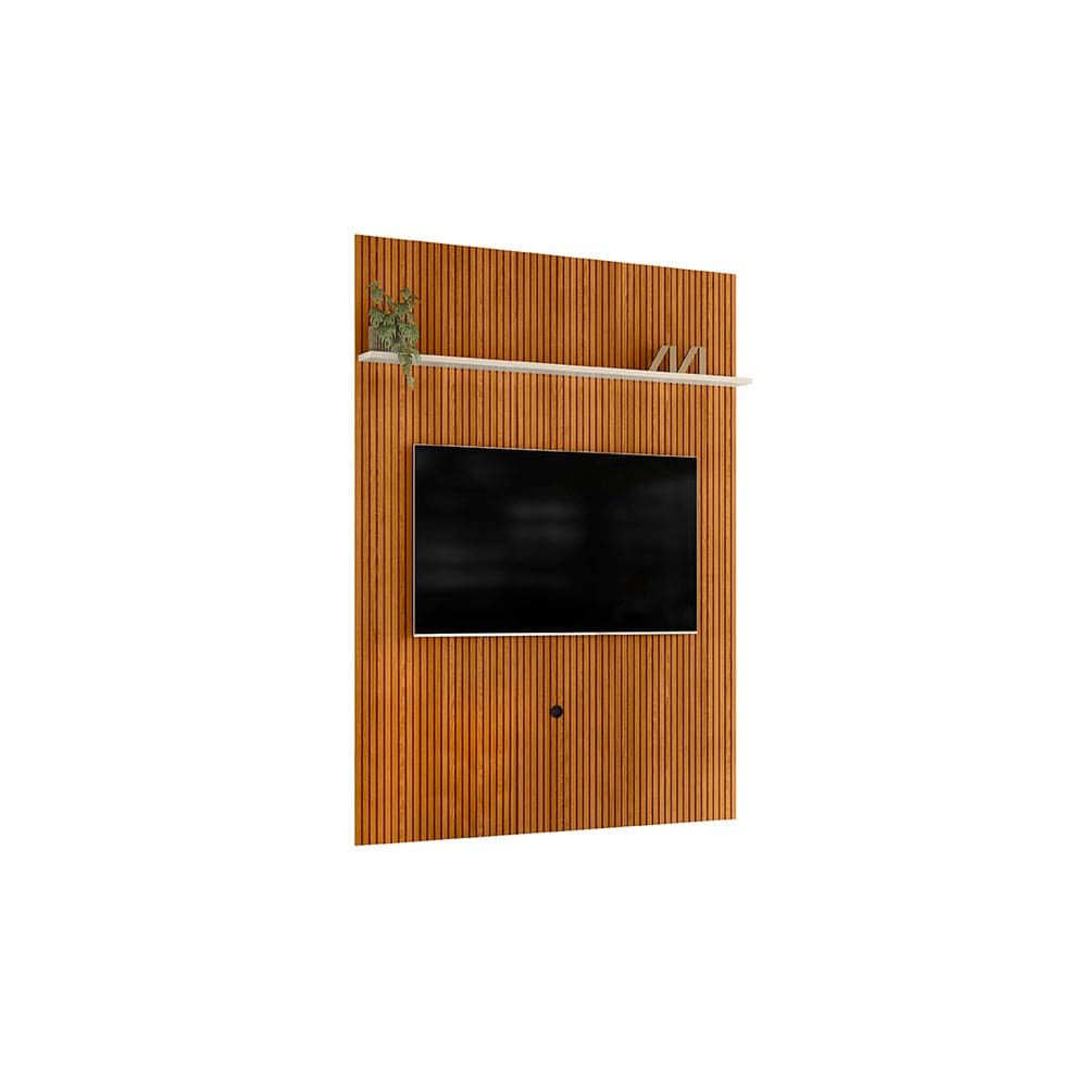 Painel Piso-Teto New Interlagos para TV até 65 230cm Cinamomo Off White Liberty Móveis