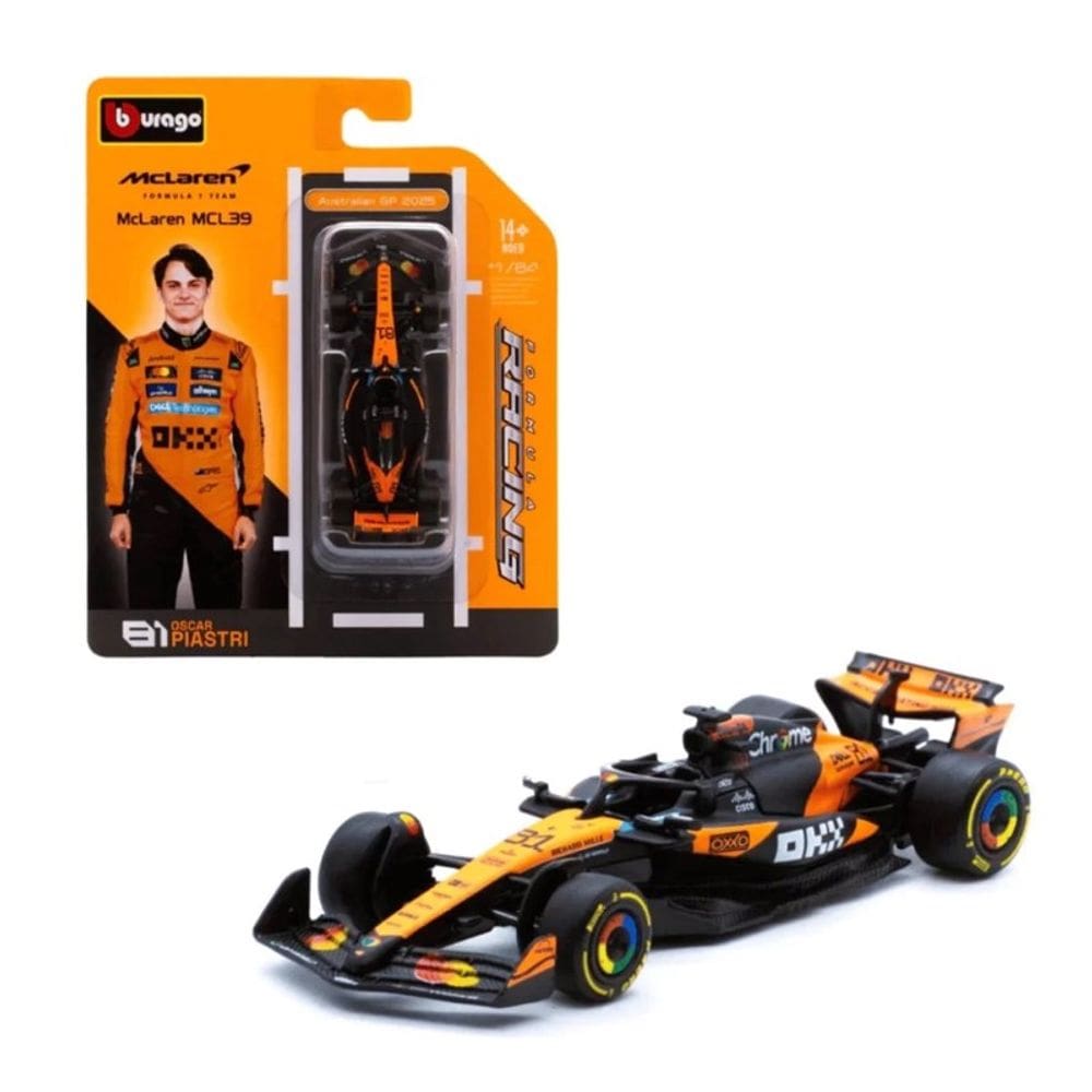 Miniatura F1 1:64 McLaren 2025 MCL39 Piastri 81 - Burago