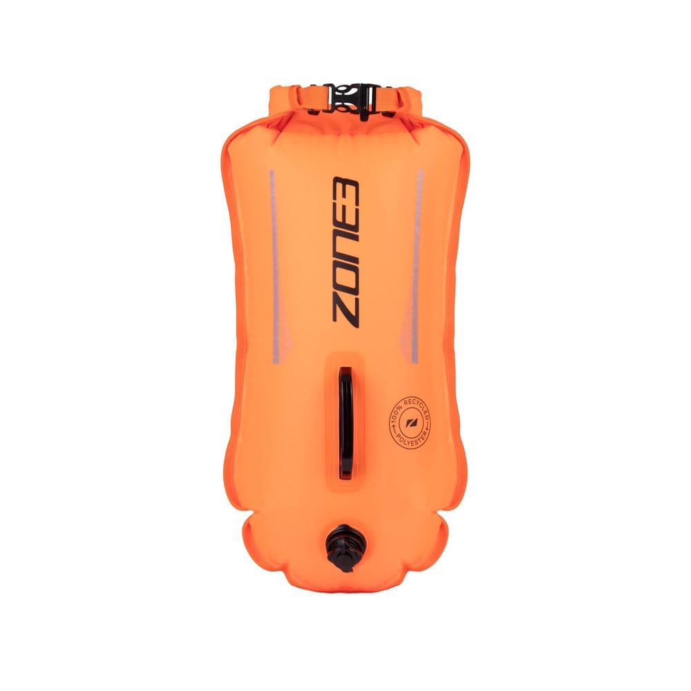 Boia de Segurança para Natação ZONE3 28L Poliéster Reciclado Laranja