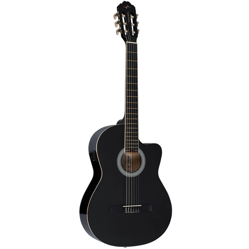 Violão Elétrico Vogga Vce310 Clássico Cutaway Nylon Black
