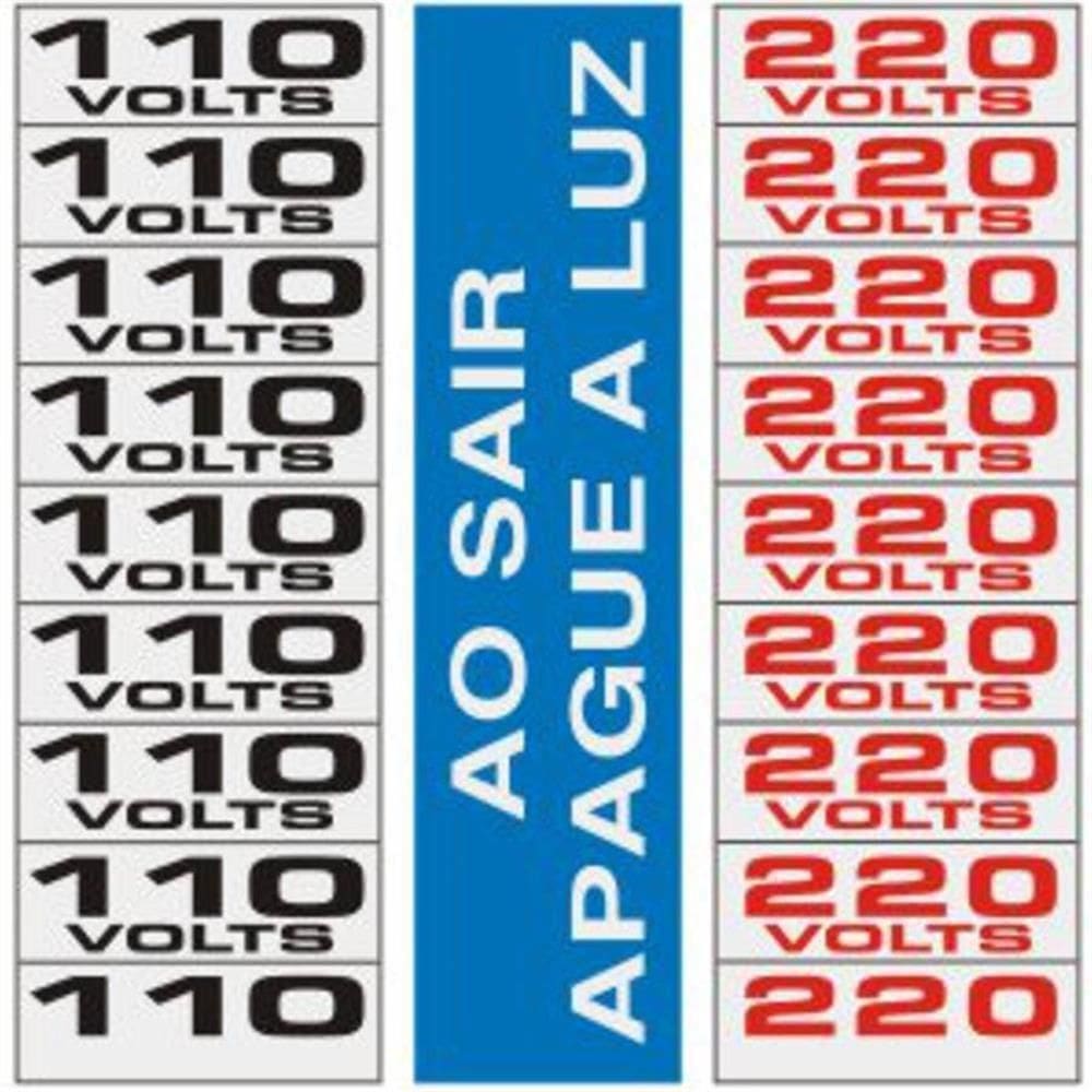 3 Placas De Alumíno Auto-adesiva 15x15 Ao Sair Apague A Luz / 110v / 220v - 120 Ah - Sinalize Placa A.adesiva 15x15 (110/220) Sinalize 120ah