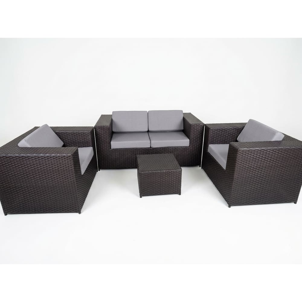 Conjunto de Sofá Área Externa e Duas Poltronas