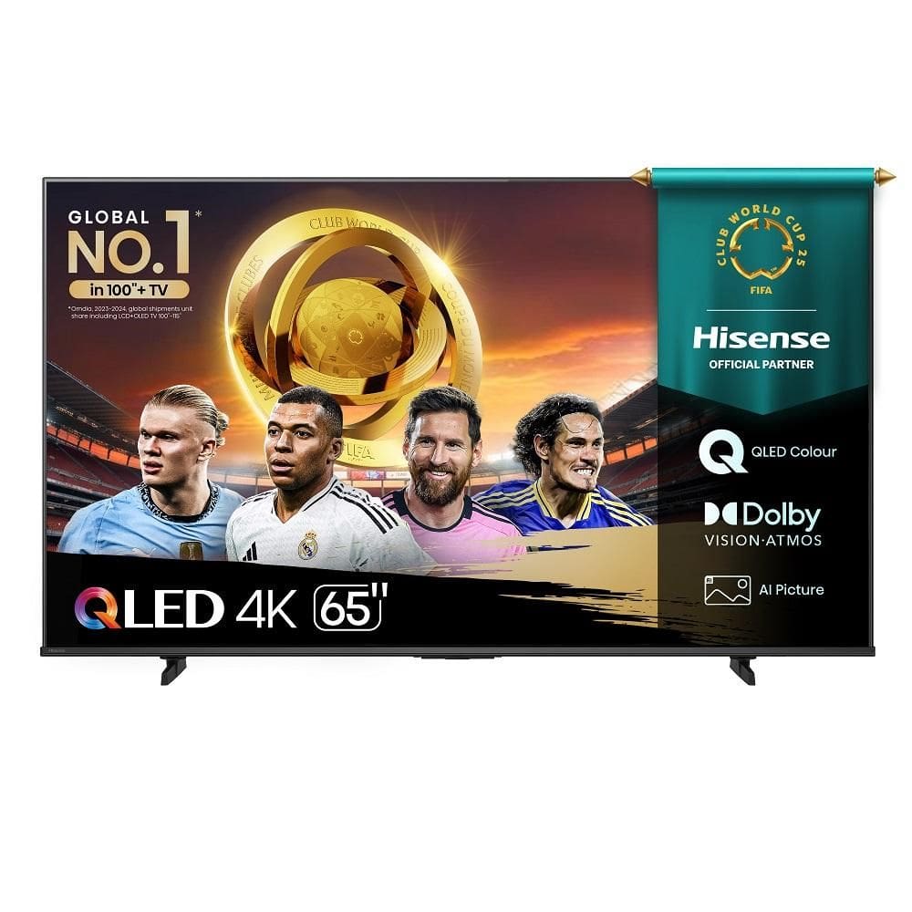 Smart TV Hisense QLED 4K 65” 65Q6QV com Processador AI Dolby Vision HDR10+ HLG Filmmaker Mode Dolby Gaming Dolby Atmos Alexa e Google