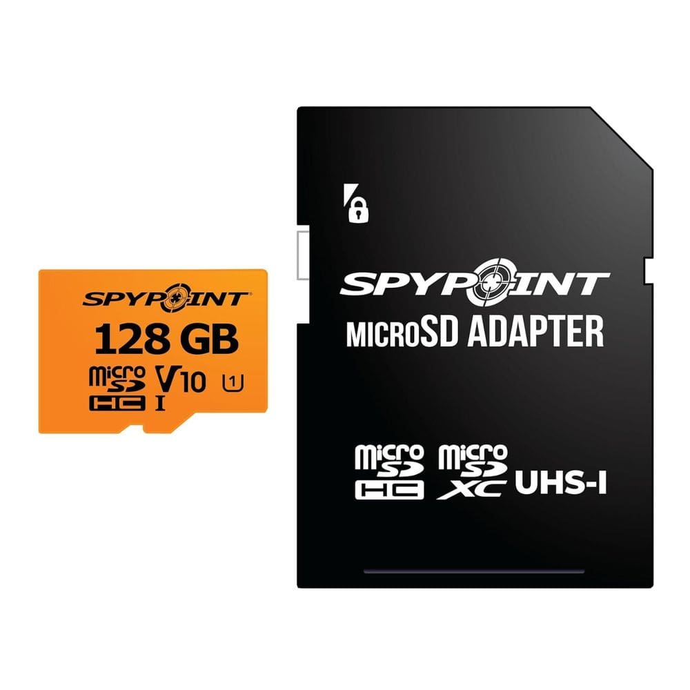 Cartão micro-SD Spypoint 128GB Classe 10 UHS-I para câmeras de trilha