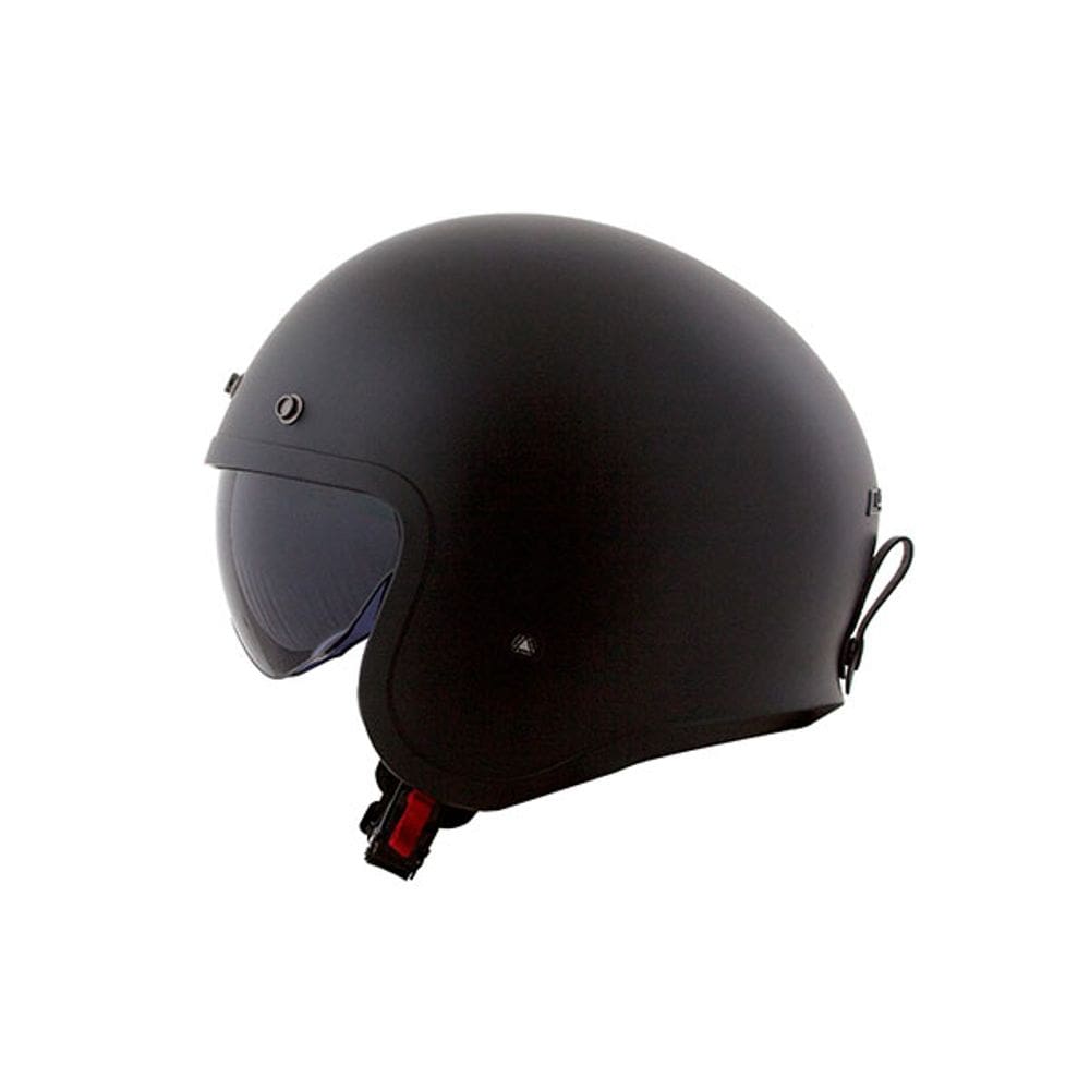 Capacete Ls2 Spitfire Of599 Monocolor Preto Fosco