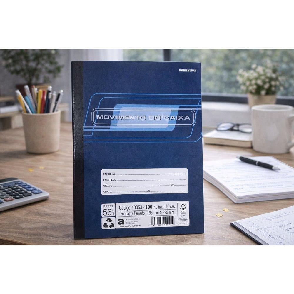Livro Movimento Do Caixa 100 Folhas