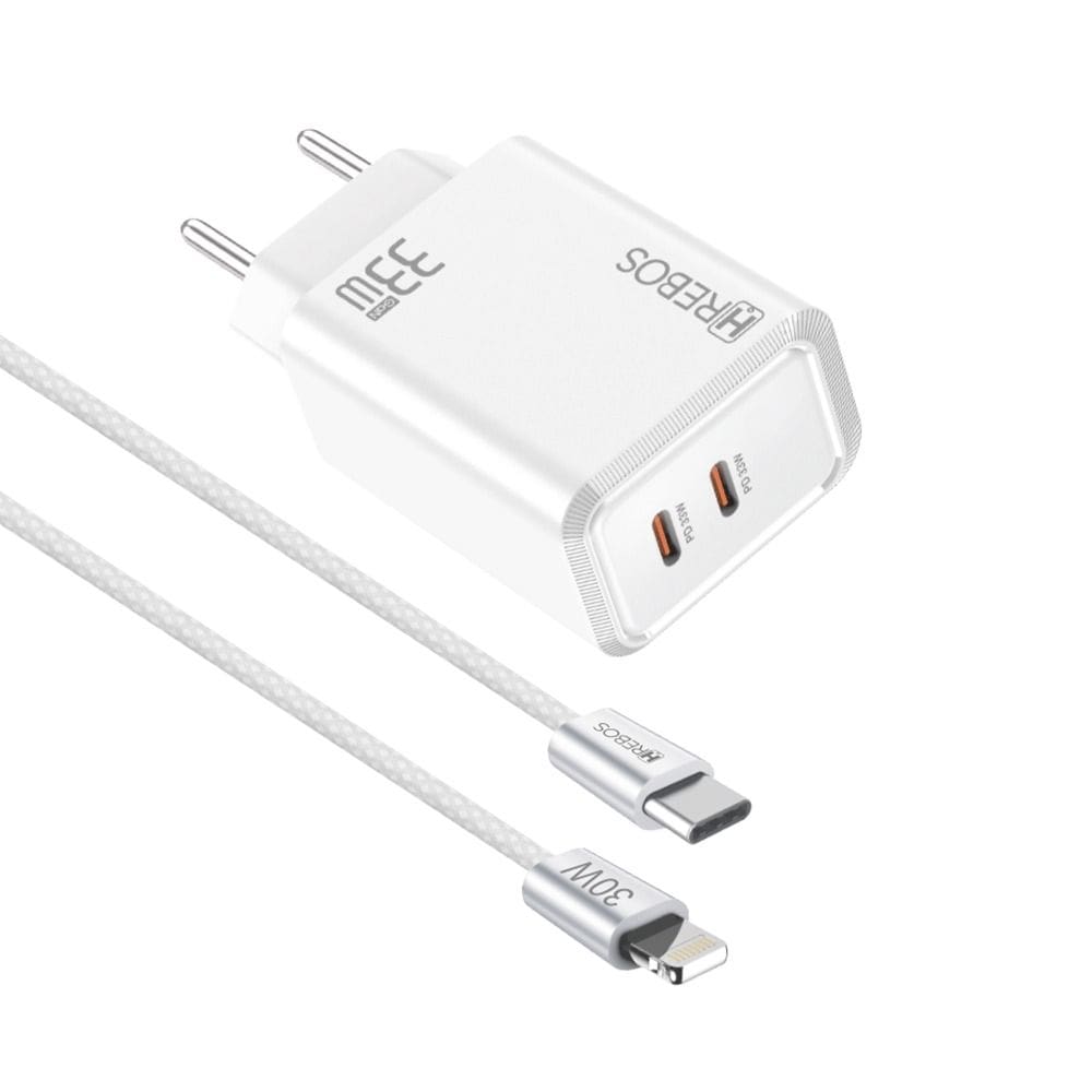 Carregador Hrebos Crg-261i Fluxioncharge 33w Cabo Lghtng