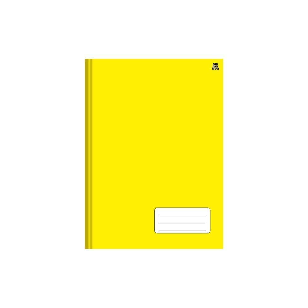 Caderno Pequeno Costurado Capa Dura - Amarelo