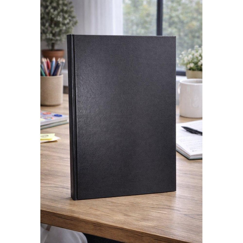 Caderno Grande Numerado 200 Folhas - Preta