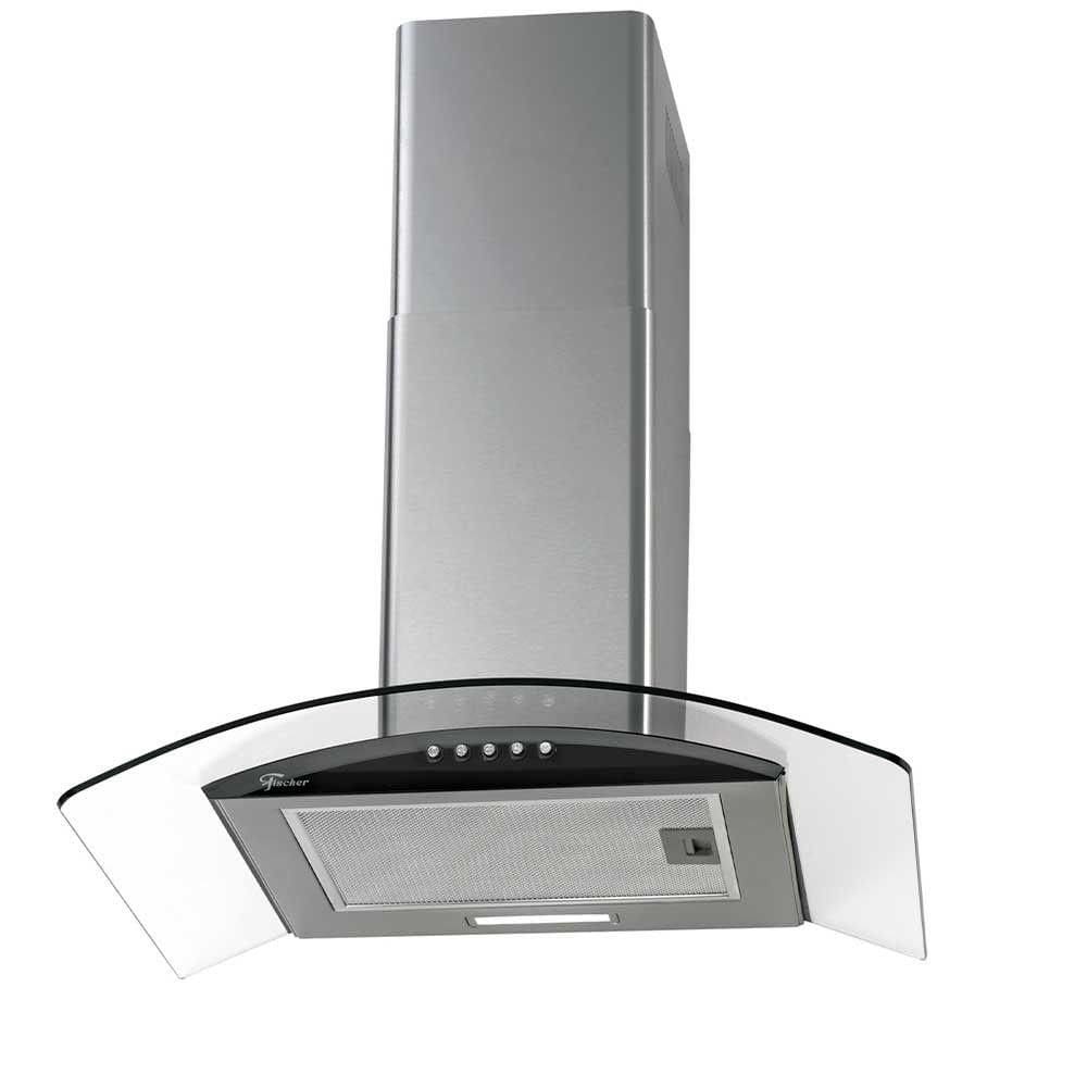 Coifa de Parede Fit 60cm com Vidro Fischer Preto 110V