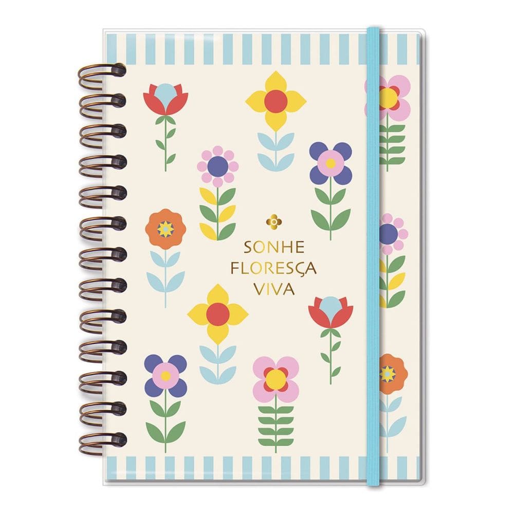 Planner Permanente M Floral Gráfico Fina Ideia