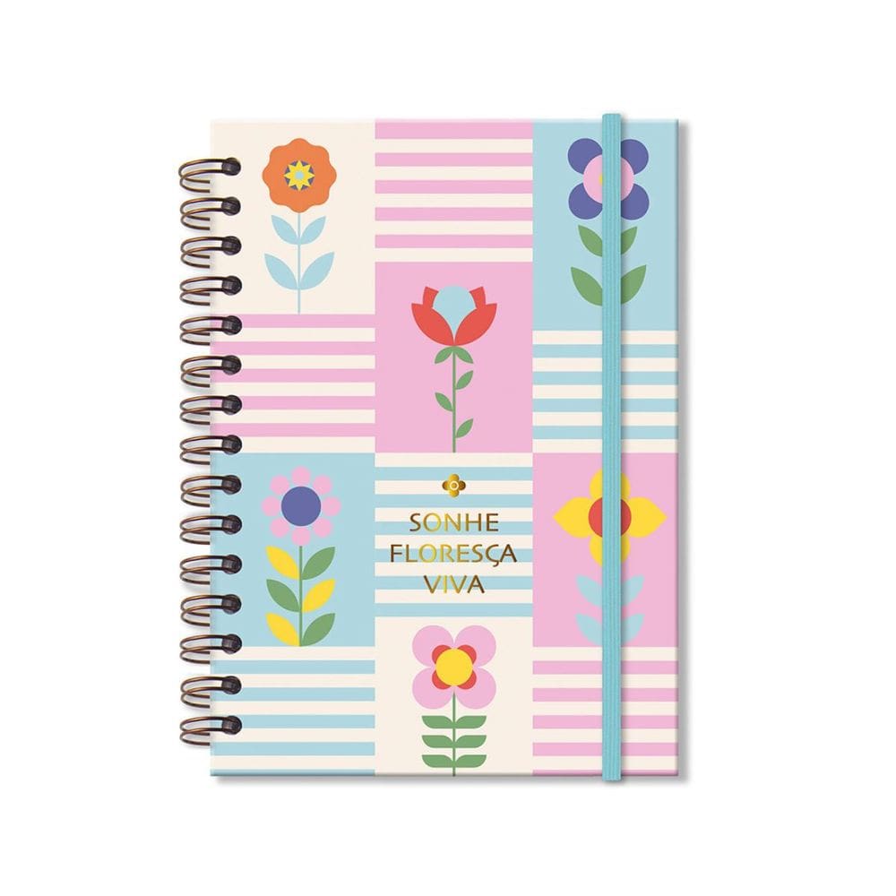 Planner Diario Floral Grafico Fina Ideia