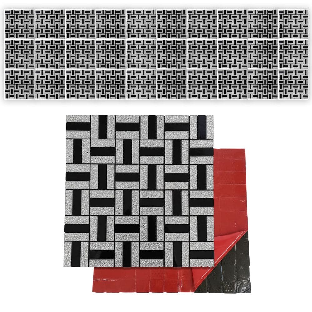 Pastilha De Vidro Adesiva Kit 30 Uni Parede Banheiro Box Cozinha Sala Decorativa Moderna Reforma Facil Aplicacao