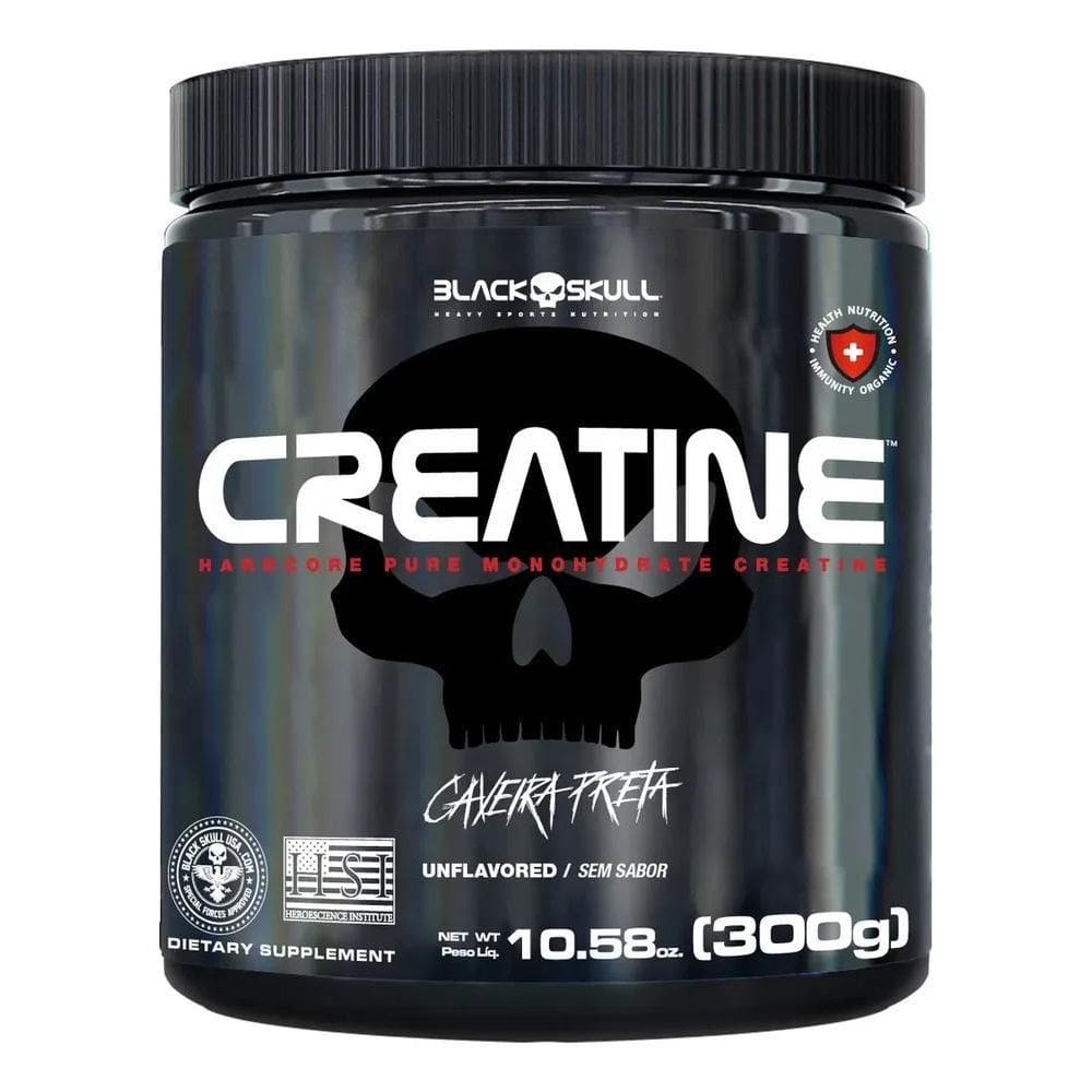 Creatina Black Skull Monohidratada Creatine Pura 300G