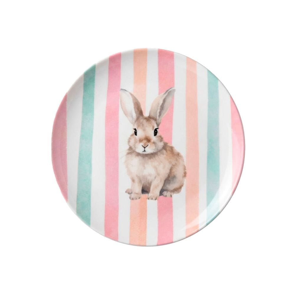 Prato Sobremesa de Melamina P/ Decoração de Pascoa 20cm  1UN