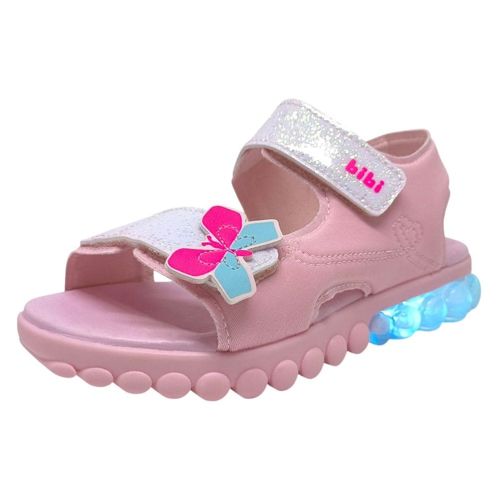 Sandália Infantil Menina Fácil Calce Conforto Led Bibi